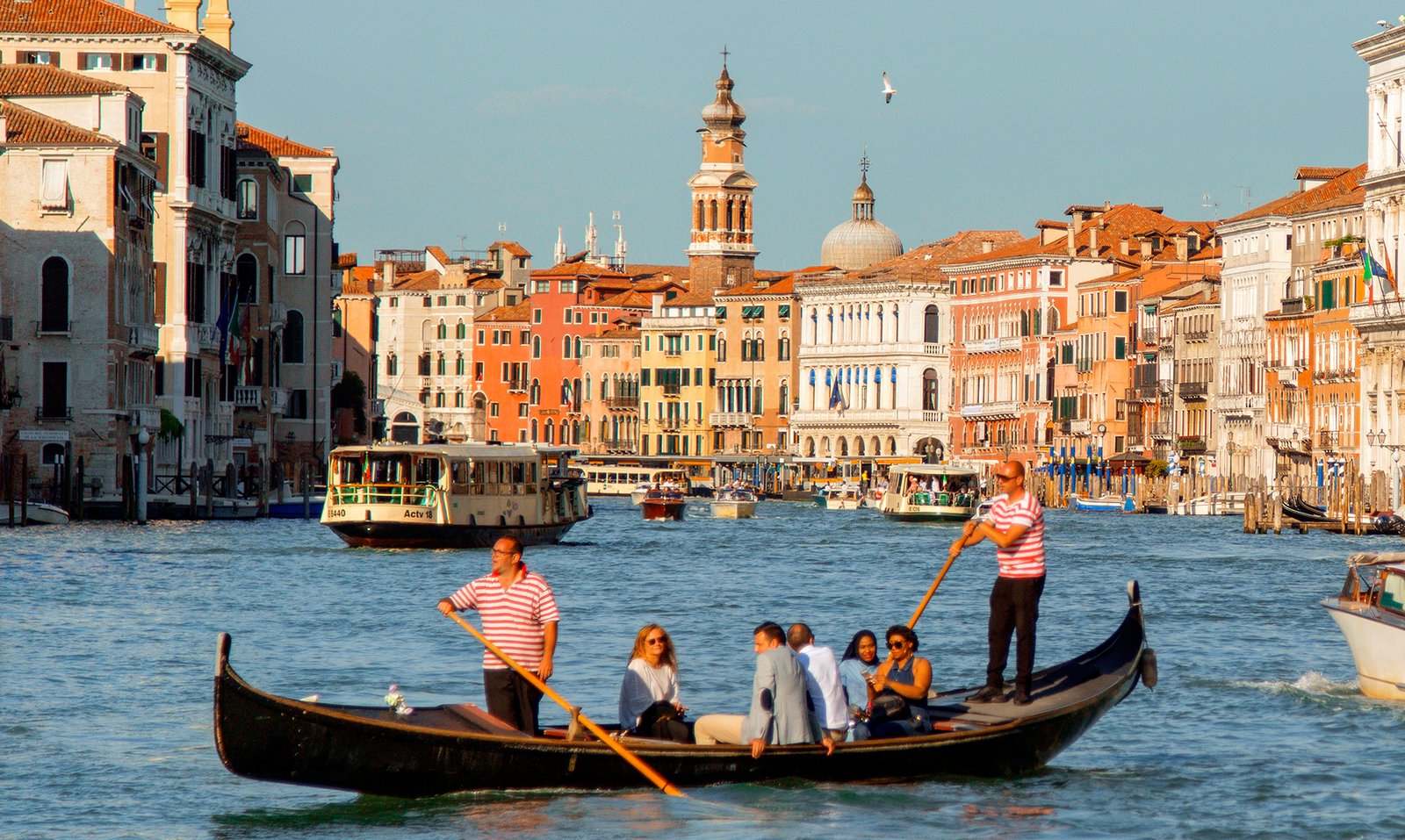 Gondola on the Grand Canal in Venice